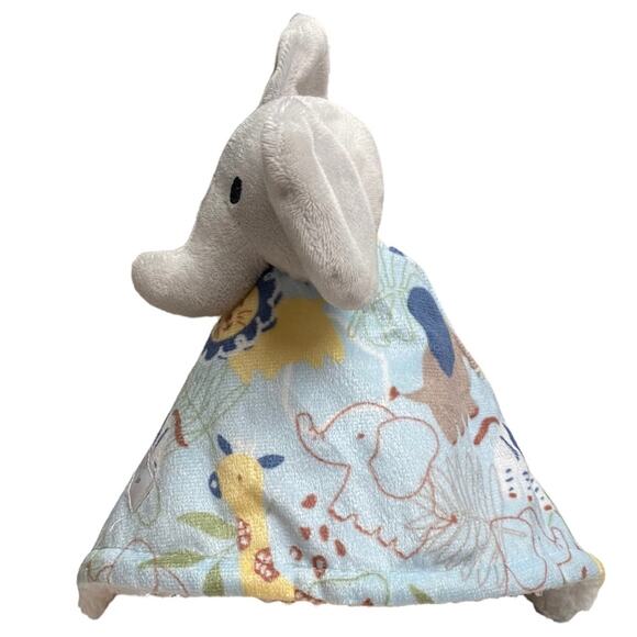 Petite L’amour Baby Elephant Lovey Lovie Stuffy Security Blanket Infant Soft - Picture 4 of 10